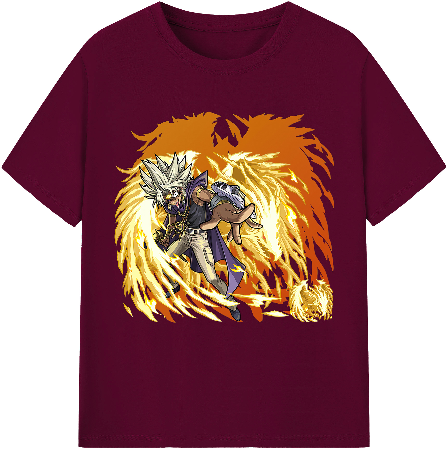 （画像用） 遊☆戯☆王 Yu-Gi-Oh! レディースカジュアルプリントTシャツ（綿100％）